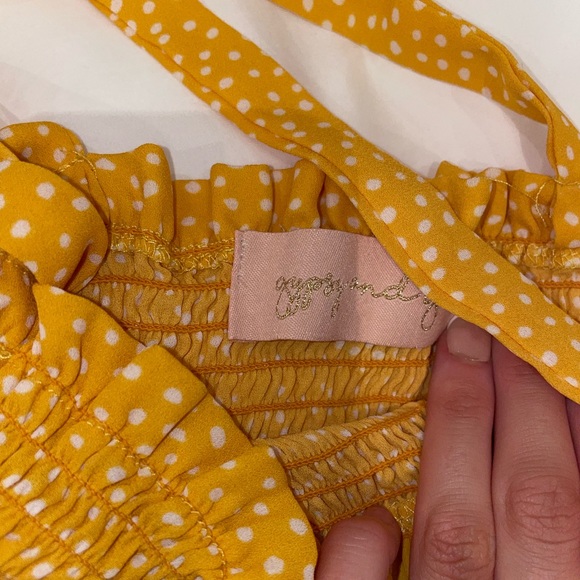 Gypsy & Gold Yellow Spotted Tanktop - Picture 2 of 3